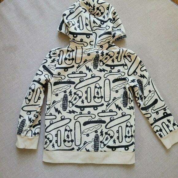 Cat & Jack Skateboard Print Zip-Up Hoodie - Picture 8 of 8